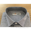 Exquisita camisa de cuello alto para hombre.